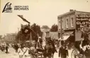 Parade going down Broadway St. in Wyoming