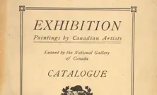 Cover of a 1921–1922 exhibition catalogue for Canadian paintings at the Sarnia Public Library, presented by the Woman’s Conservation Committee and the National Gallery of Canada.