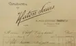 A picture of a receipt from Paris. 