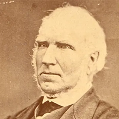 Sephia coloured image of a man.